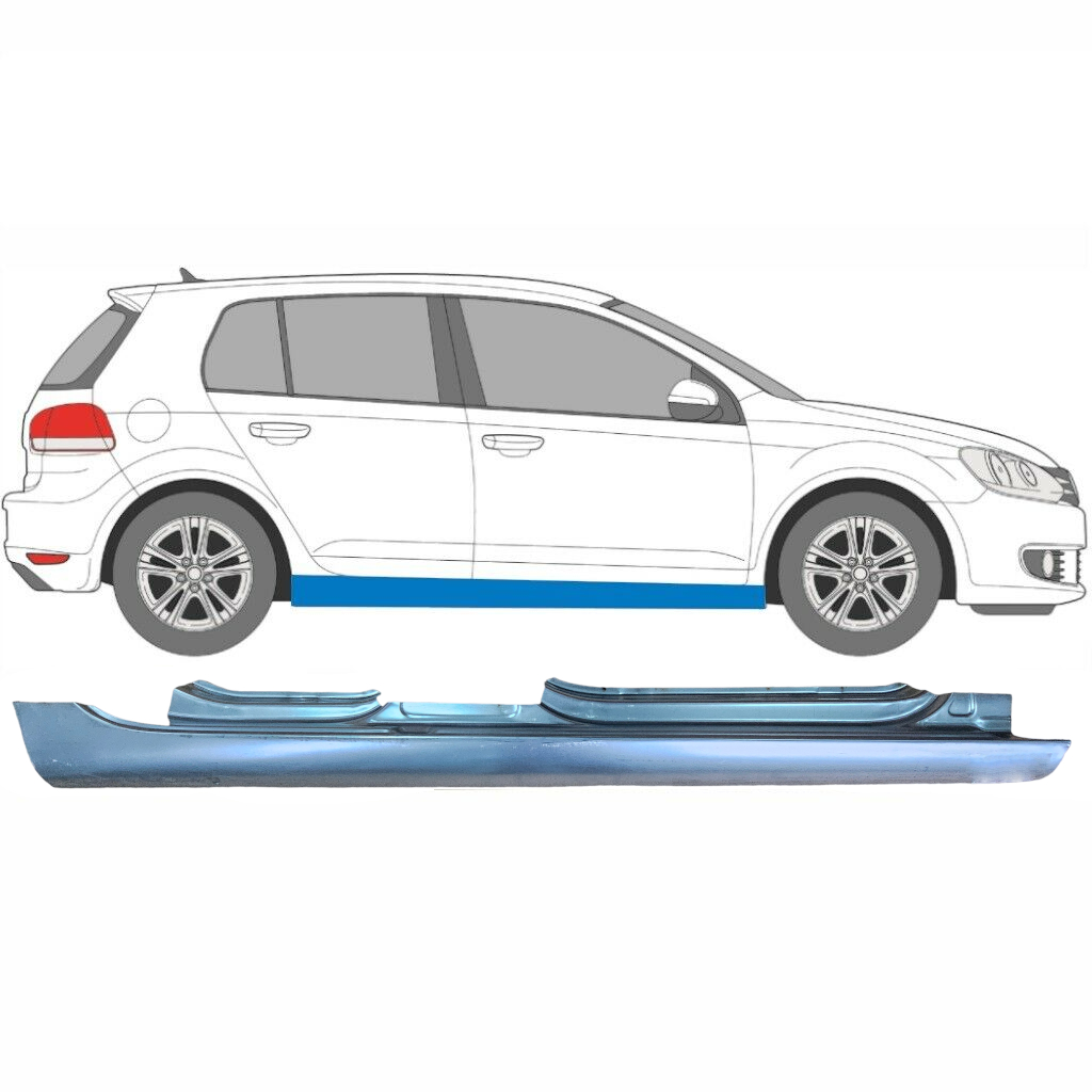 Kompletný Prah Pre Volkswagen Golf 6 2008-2013 / Pravá 6299