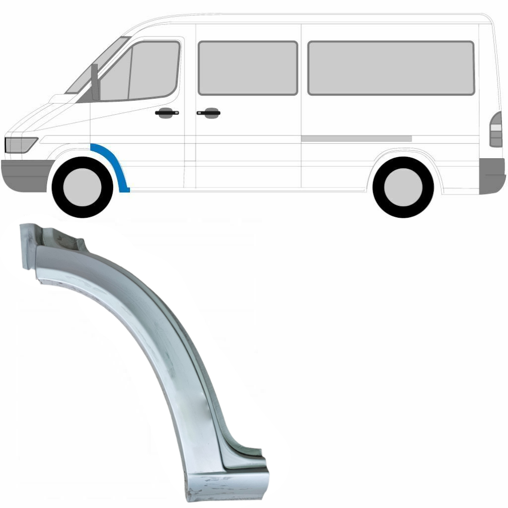 Opravný Plech Predného Blatníka Pre Mercedes Sprinter 1995-2006 / Ľavý 5304