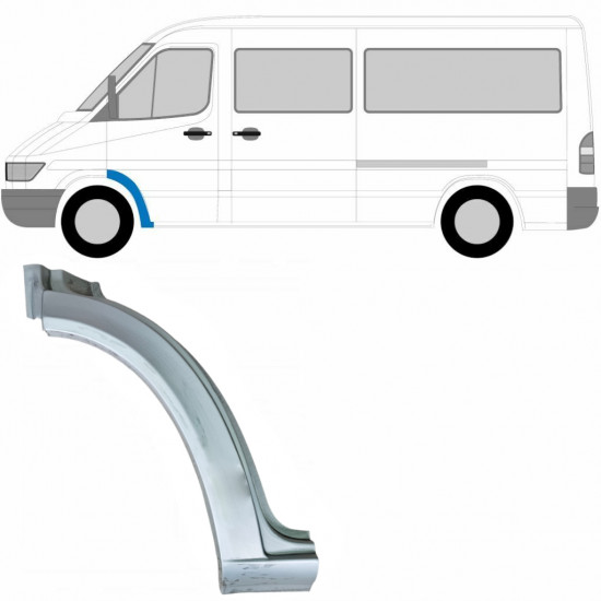 Opravný plech predného blatníka pre Mercedes Sprinter 1995-2006 / Ľavý 5304