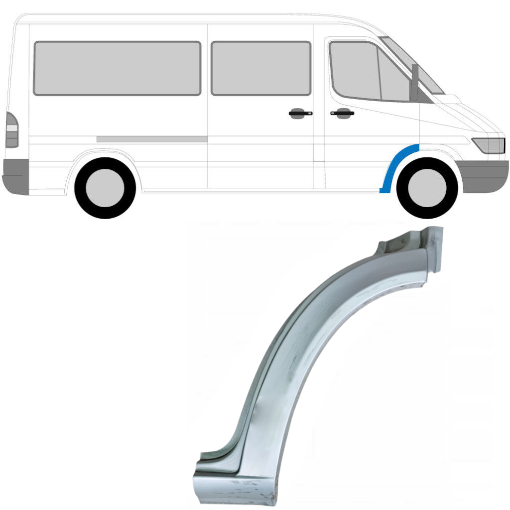 Opravný Plech Predného Blatníka Pre Mercedes Sprinter 1995-2006 / Pravá 5301