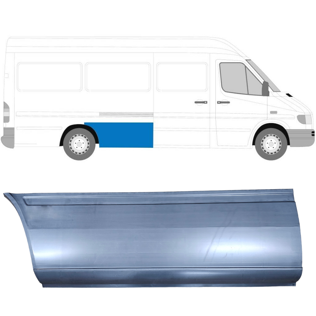 Lem Zadného Blatníka Pre Mercedes Sprinter 1995- / Lwb / Pravá 5786