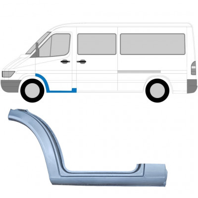 Opravný plech predného schodu pre Mercedes Sprinter 1995-2006 / Ľavý 5808