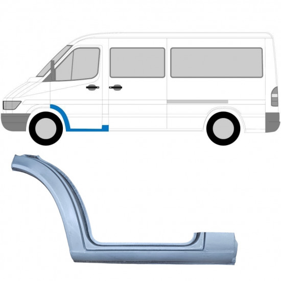 Opravný plech predného schodu pre Mercedes Sprinter 1995-2006 / Ľavý 5808