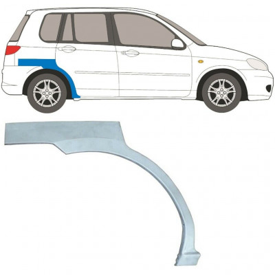 Lem zadného blatníka pre Mazda 2 2003-2007 / Pravá 6315