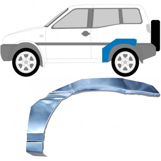 Lem zadného blatníka pre Nissan Terrano 1993-1999 / Ľavý 6347