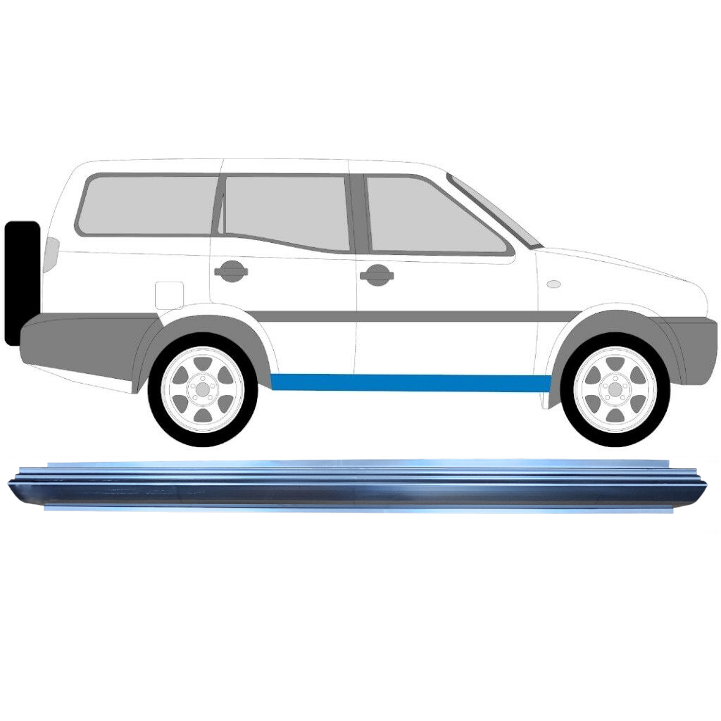 Opravný Plech Prahu Pre Nissan Terrano Ii 1993-2005 / Vľavo = Vpravo (Symetrické) 6348