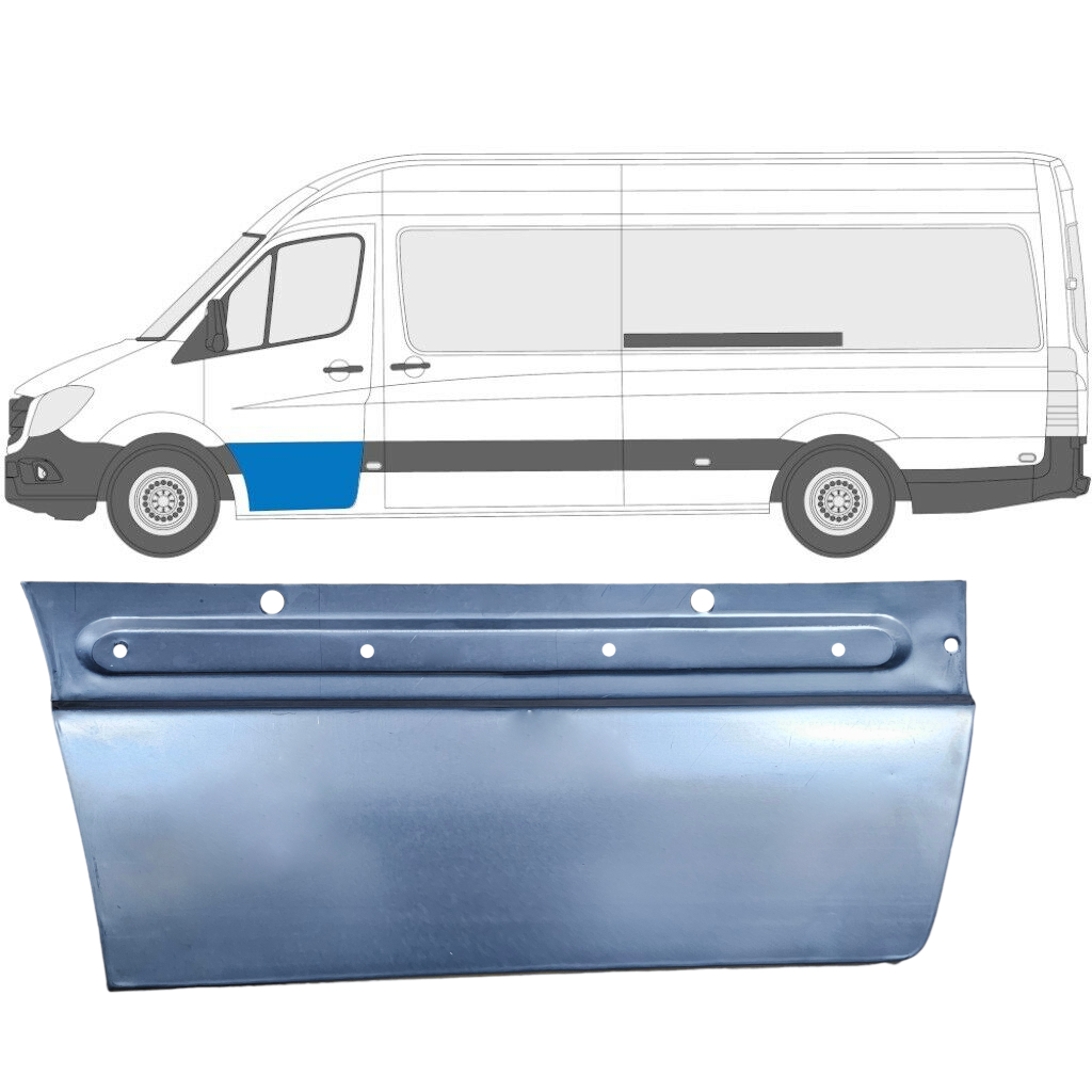 Opravný Plech Predných Dverí Pre Mercedes Sprinter 2006 - / Ľavý 5724