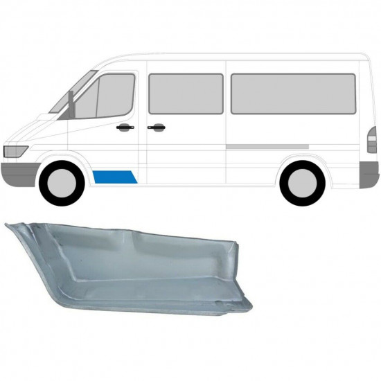 Vnútorný opravný plech predného schodu pre Mercedes Sprinter 1995-2006 / Ľavý 6067