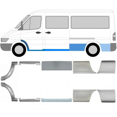 Opravný plech sada pre Mercedes Sprinter 1995-2006 / MWB / Ľavá+Pravá /  5717